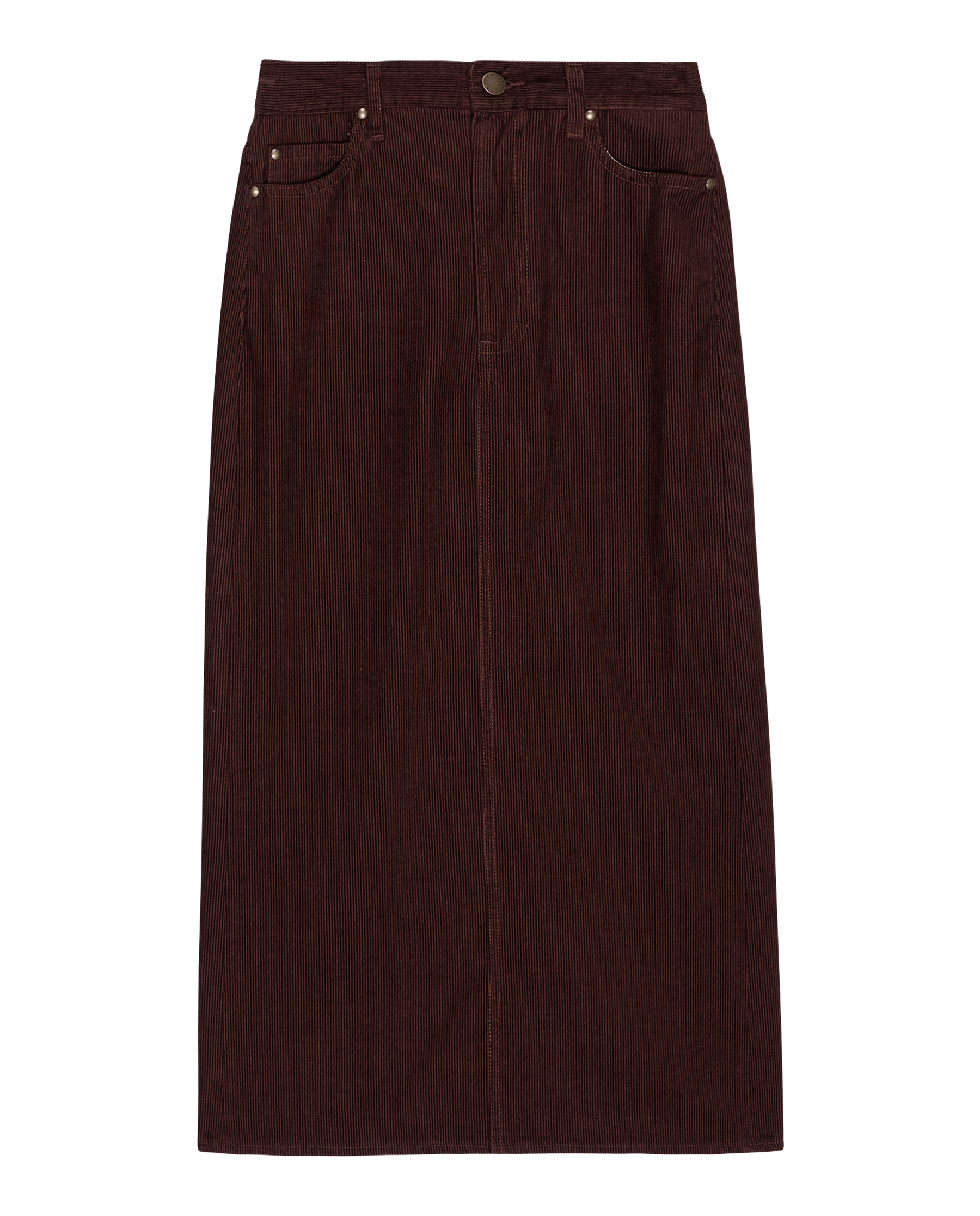The Column Skirt. Cord -- Cinnabar