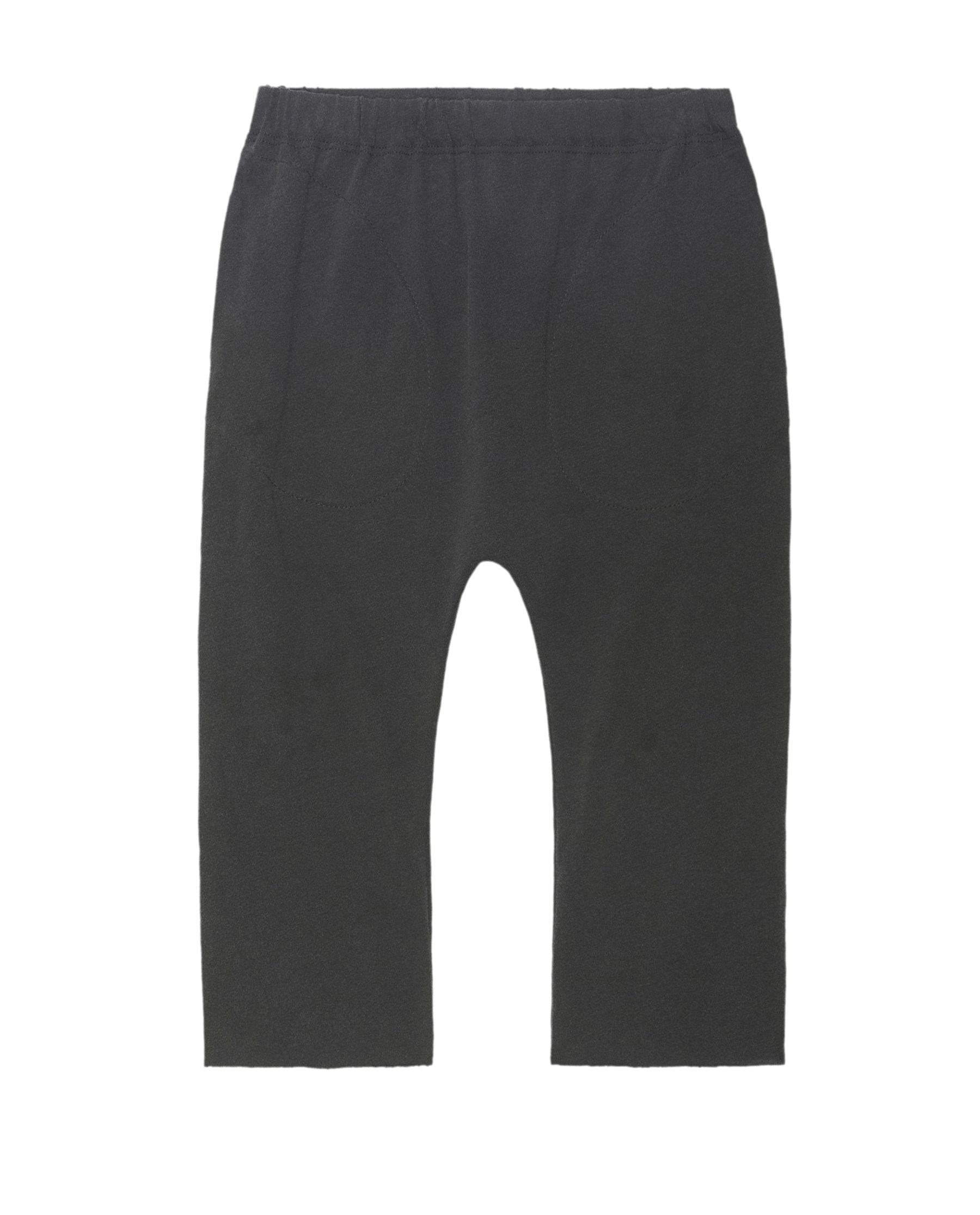 The Little Jersey Crop Pant. Solid -- Washed Black