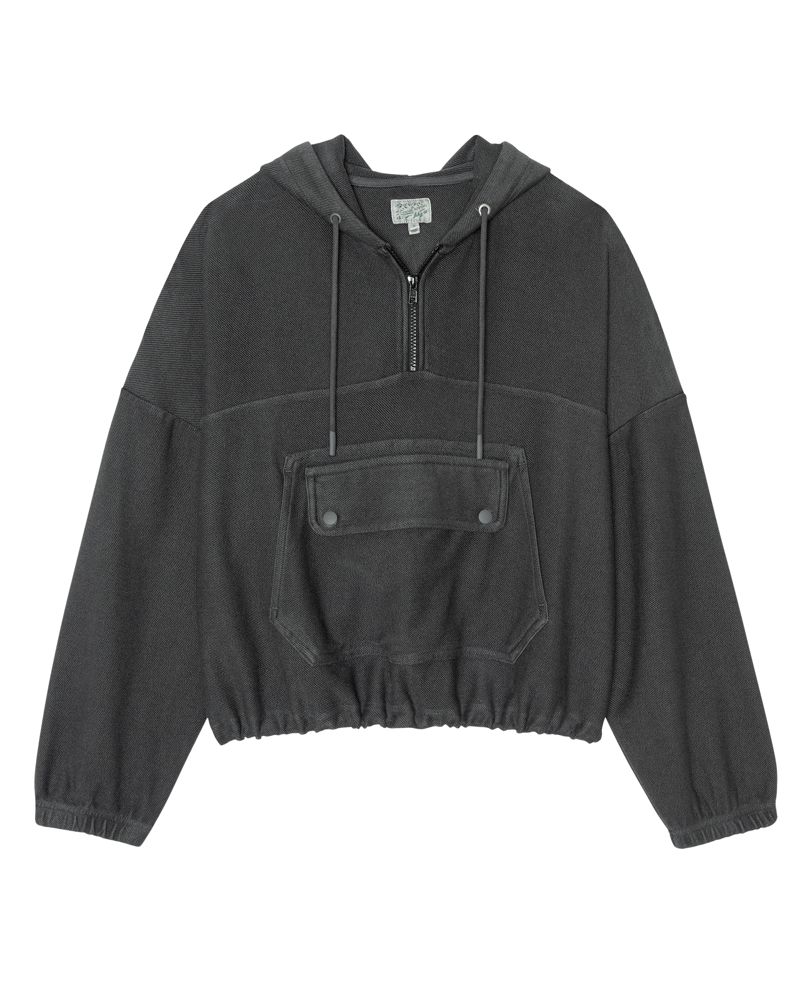 The Basecamp Pullover. -- Washed Black