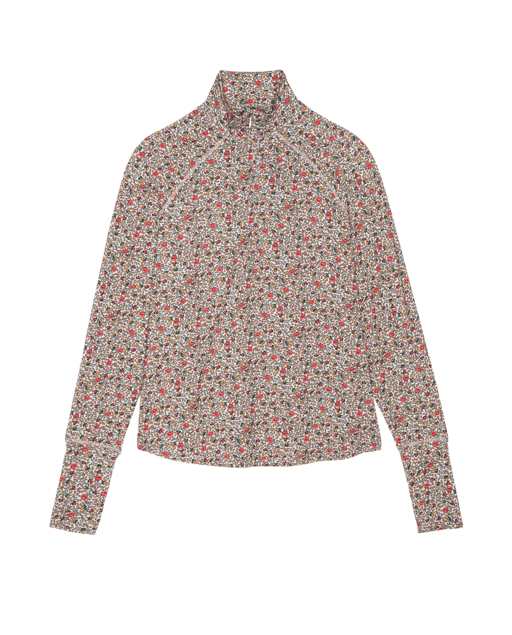 The Quarter Zip Trail Pullover. -- Sprouting Floral