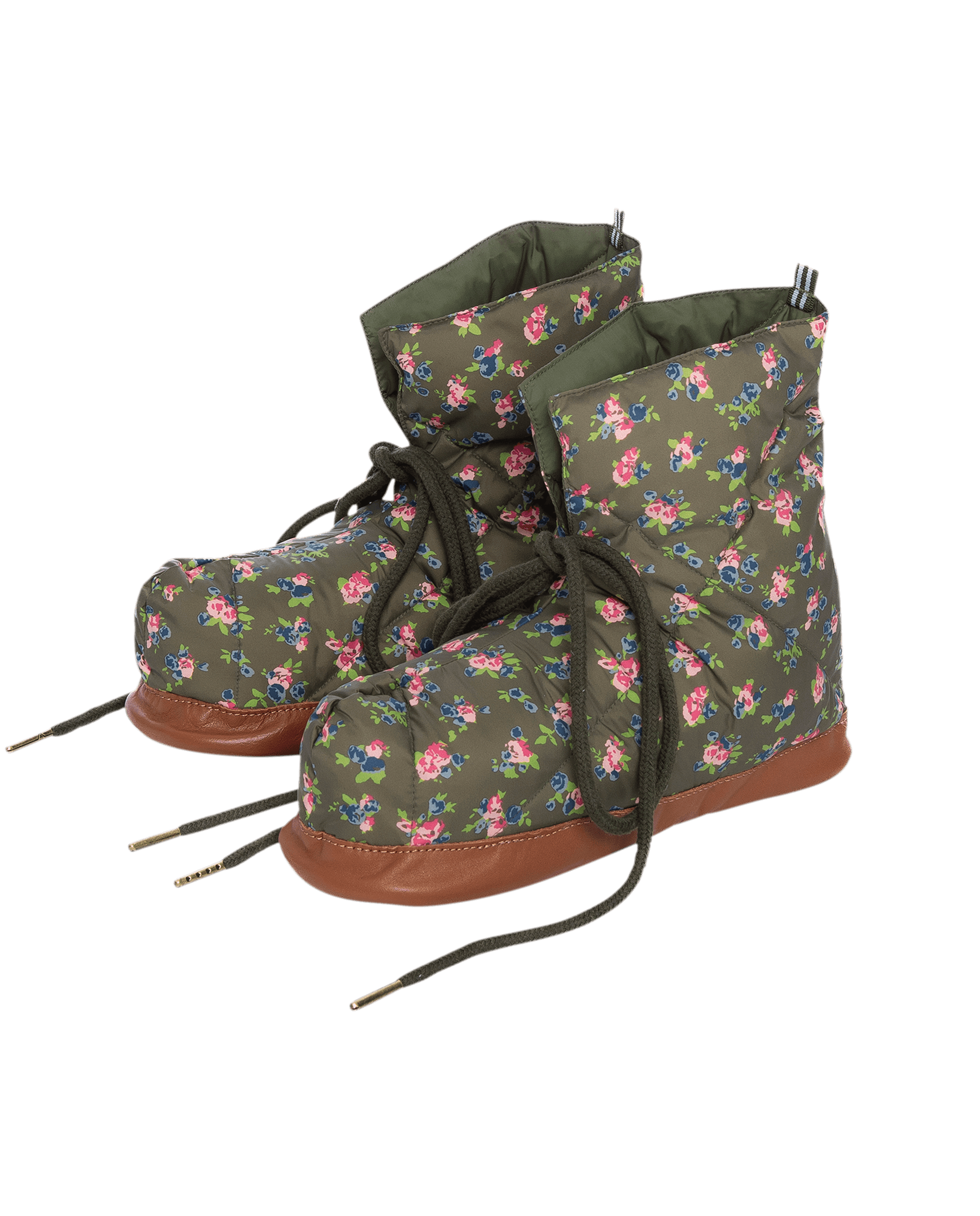 The Down Quilted Puffer Slipper. -- Cypress Basin Floral