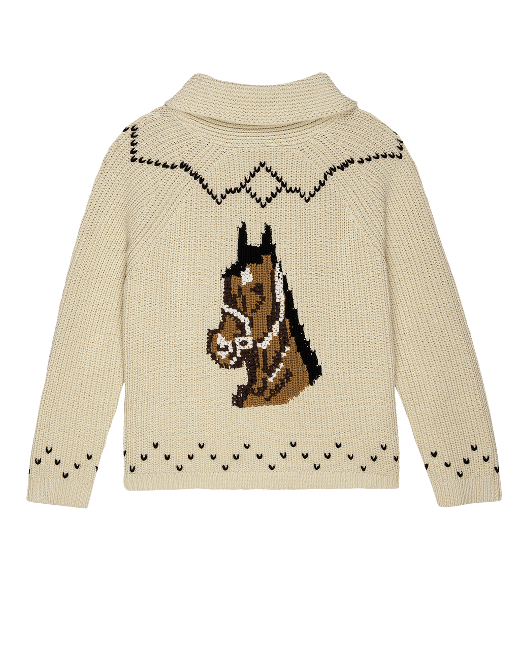 The Horse Lodge Cardigan. -- Cream