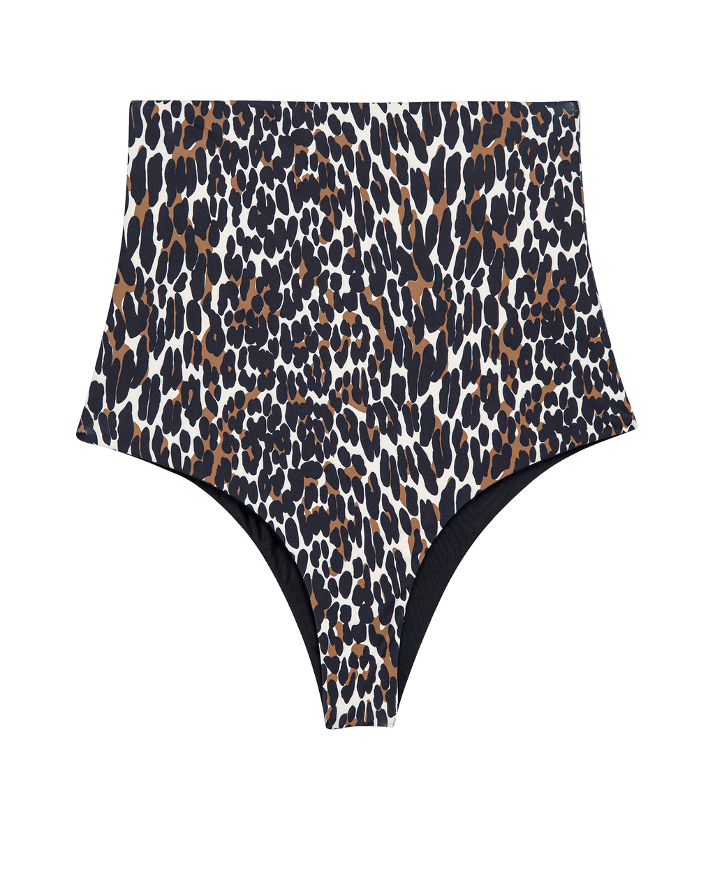 The Reversible High Rise Brief. -- Leopard and Black