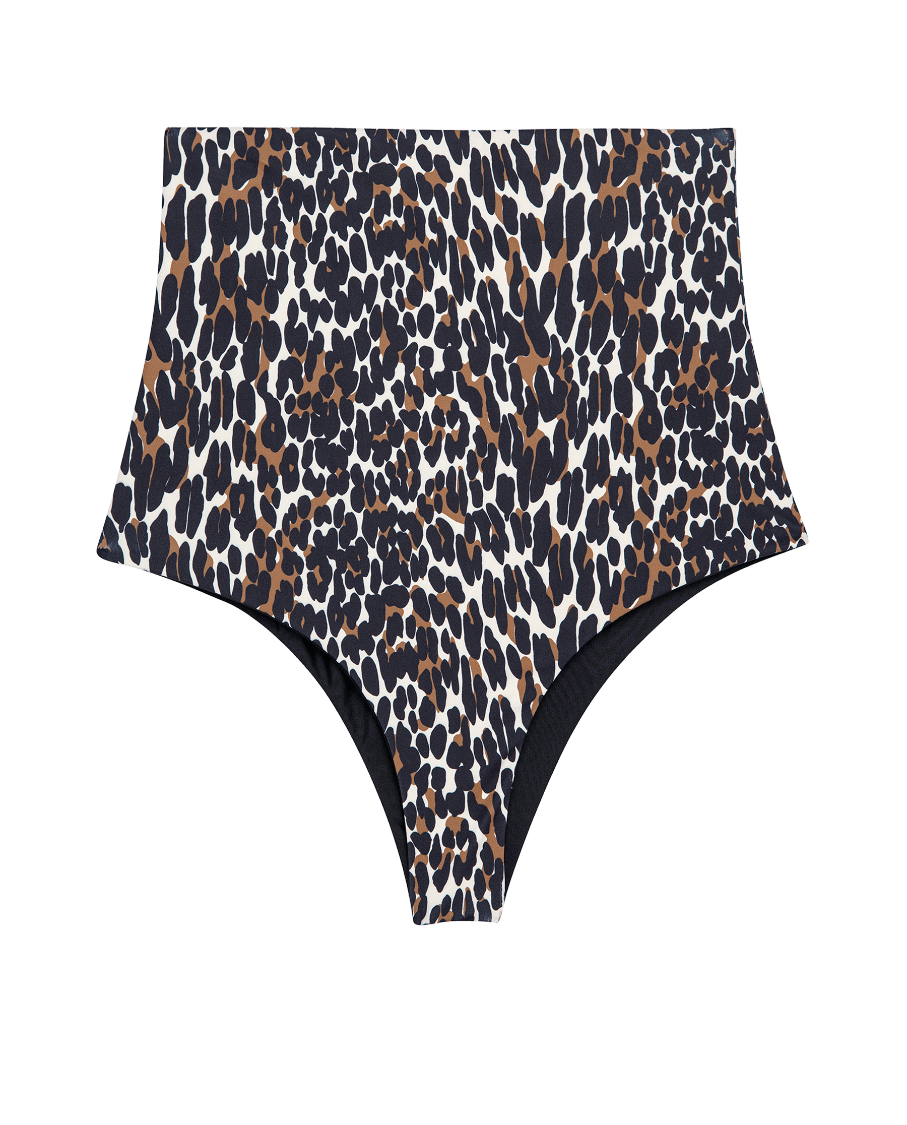 The Reversible High Rise Brief. -- Leopard and Black