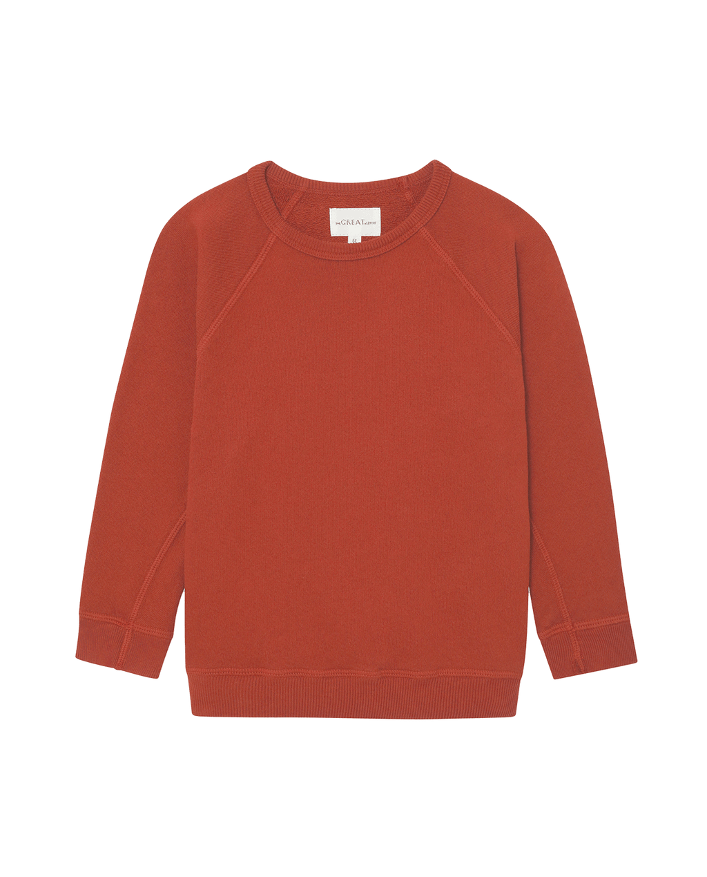 The Little College Sweatshirt. Solid -- Brick
