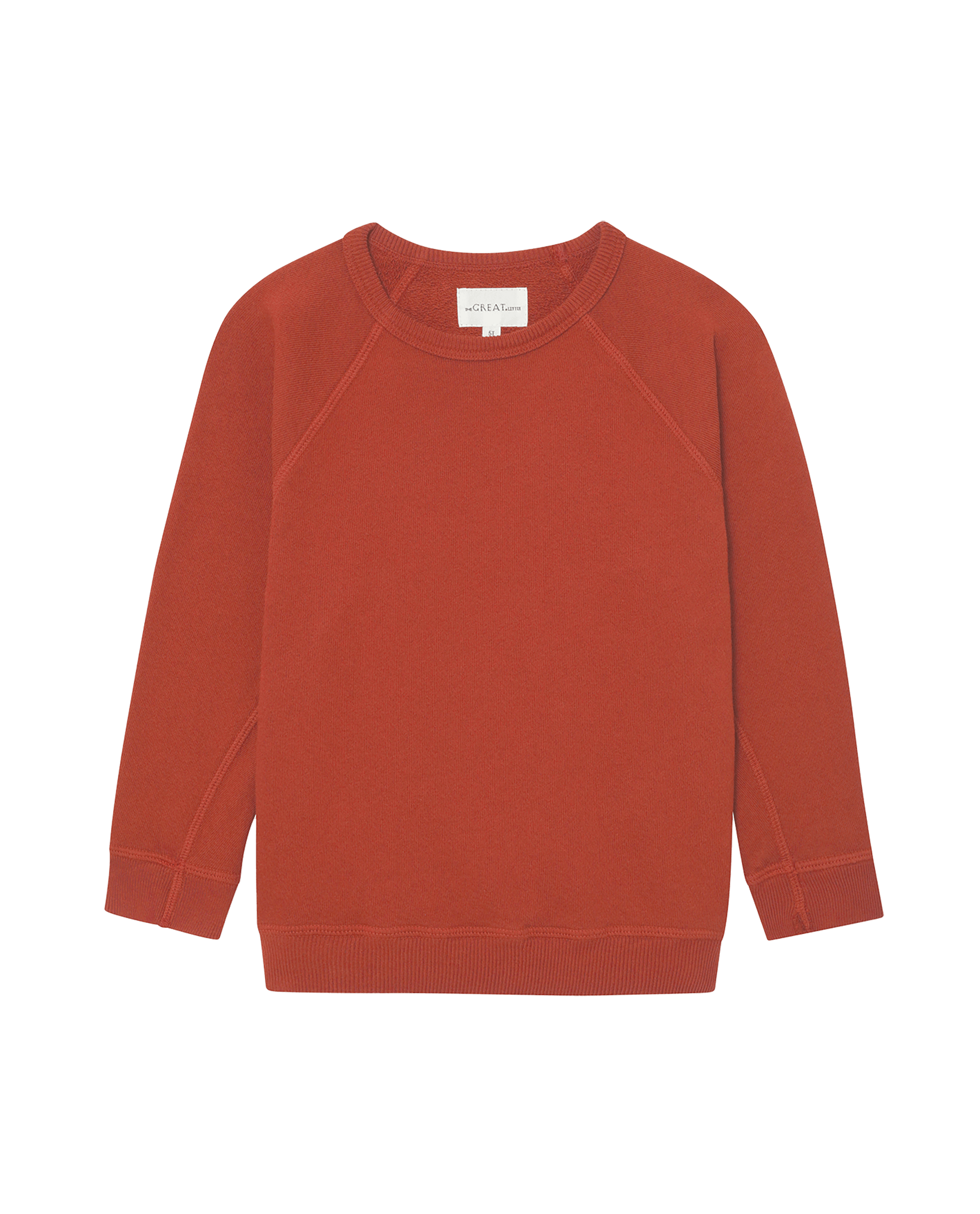 The Little College Sweatshirt. Solid -- Brick