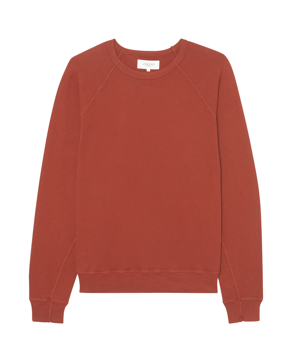 The Men's College Sweatshirt. Solid -- Brick