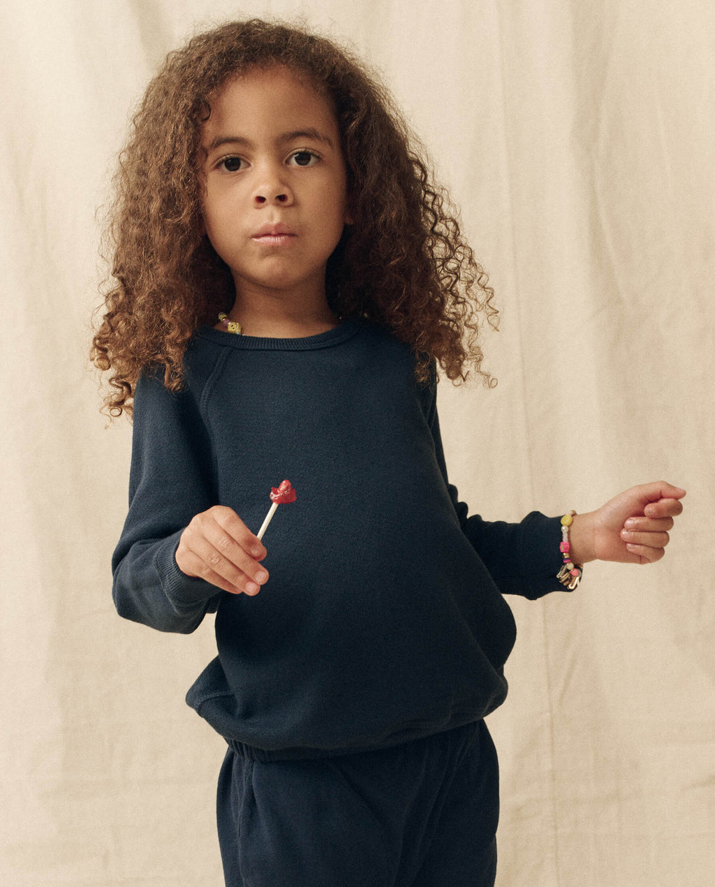 The Little College Sweatshirt. Solid -- True Navy