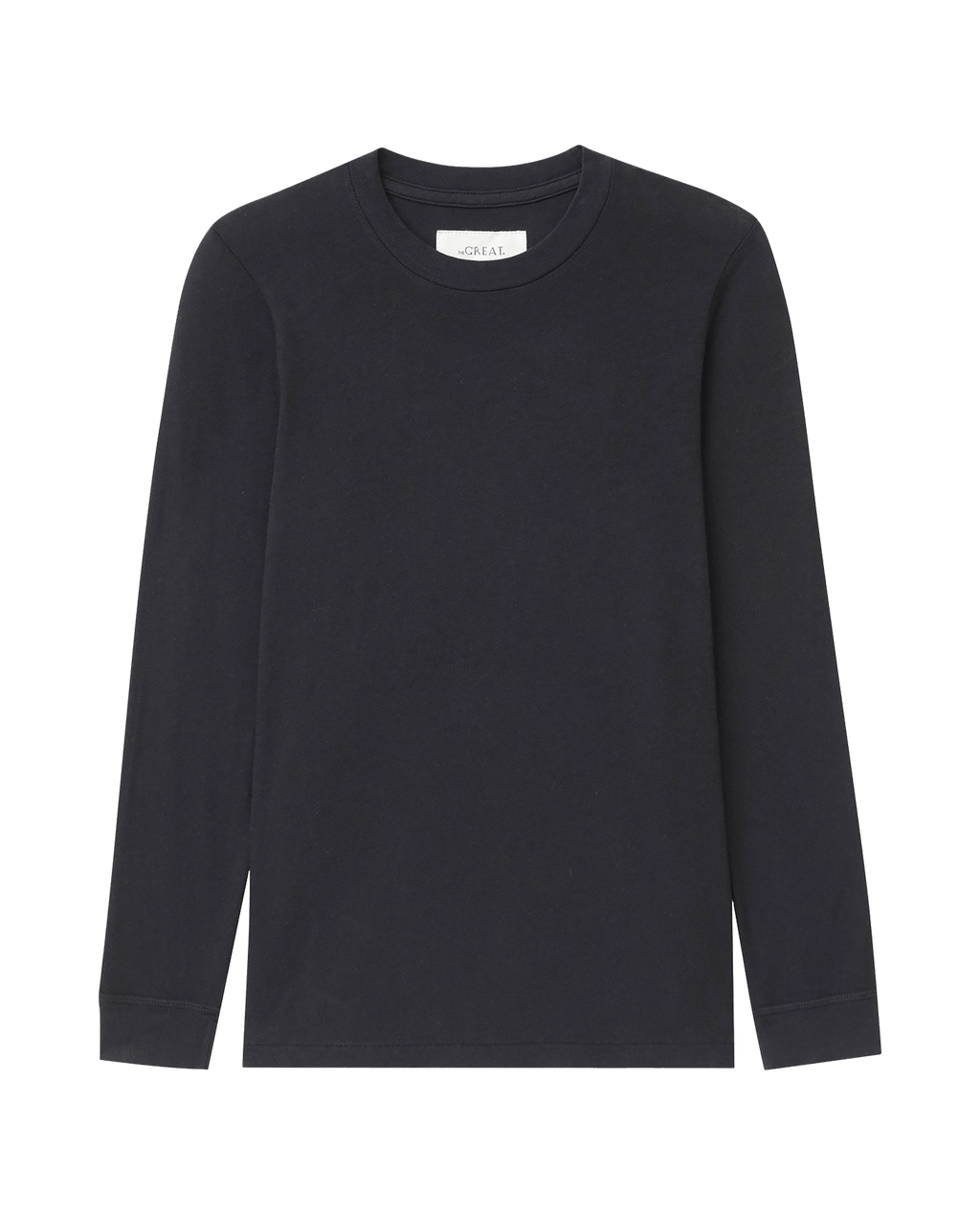 The Long Sleeve Slim Tee. Solid -- Almost Black