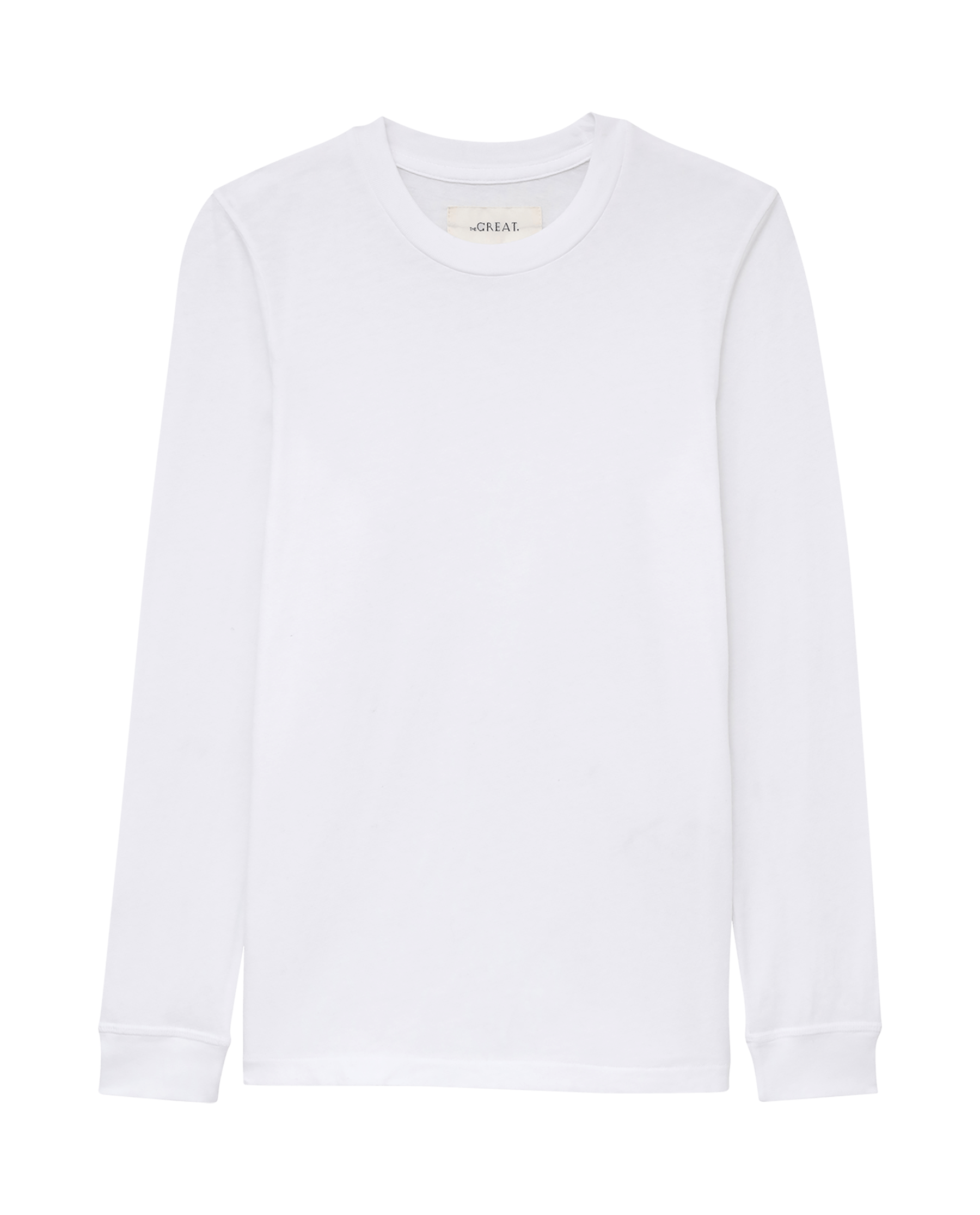 The Long Sleeve Slim Tee. Solid -- True White