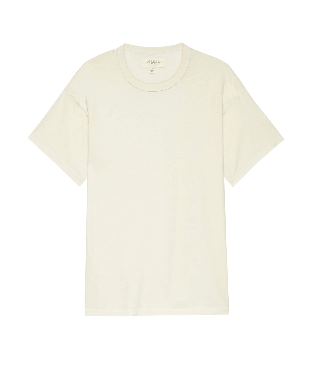 The Men's Boxy Crew. -- WASHED WHITE