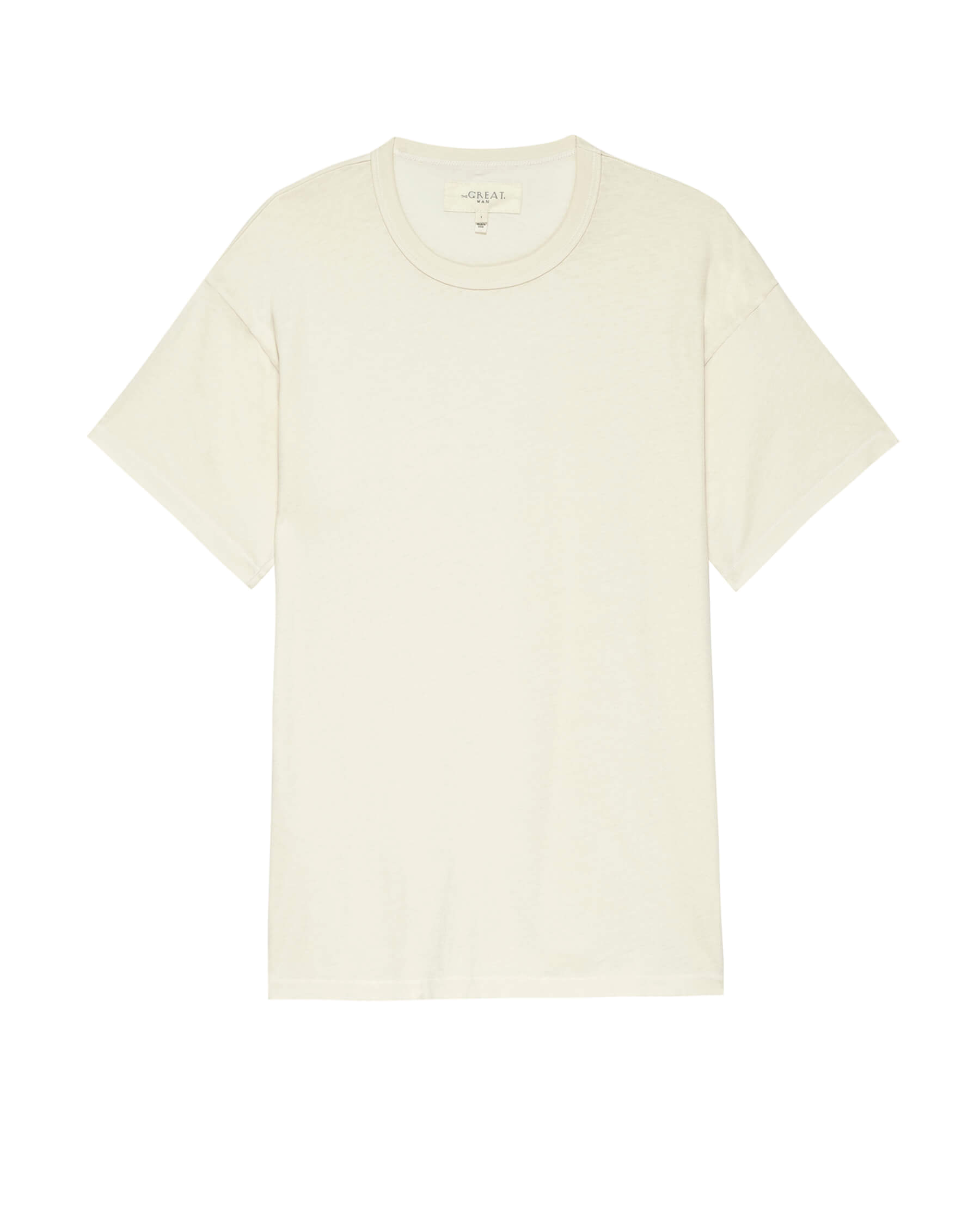 The Men's Boxy Crew. -- WASHED WHITE