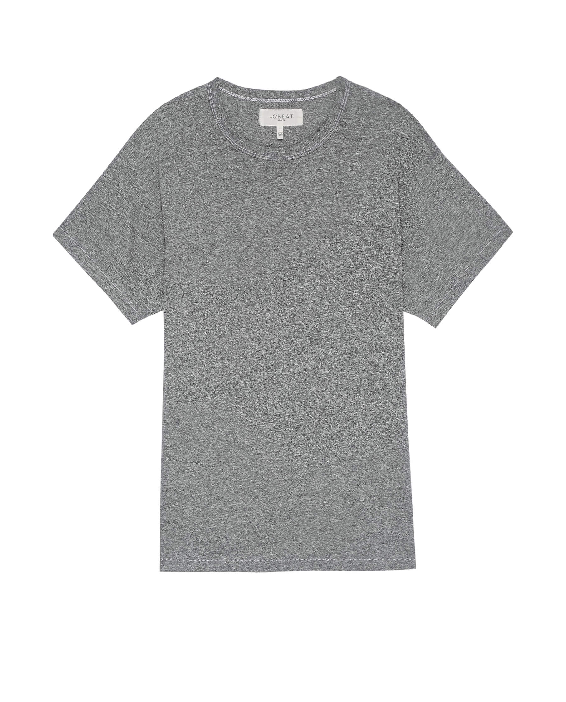 The Men's Slim Tee. -- HEATHER GREY