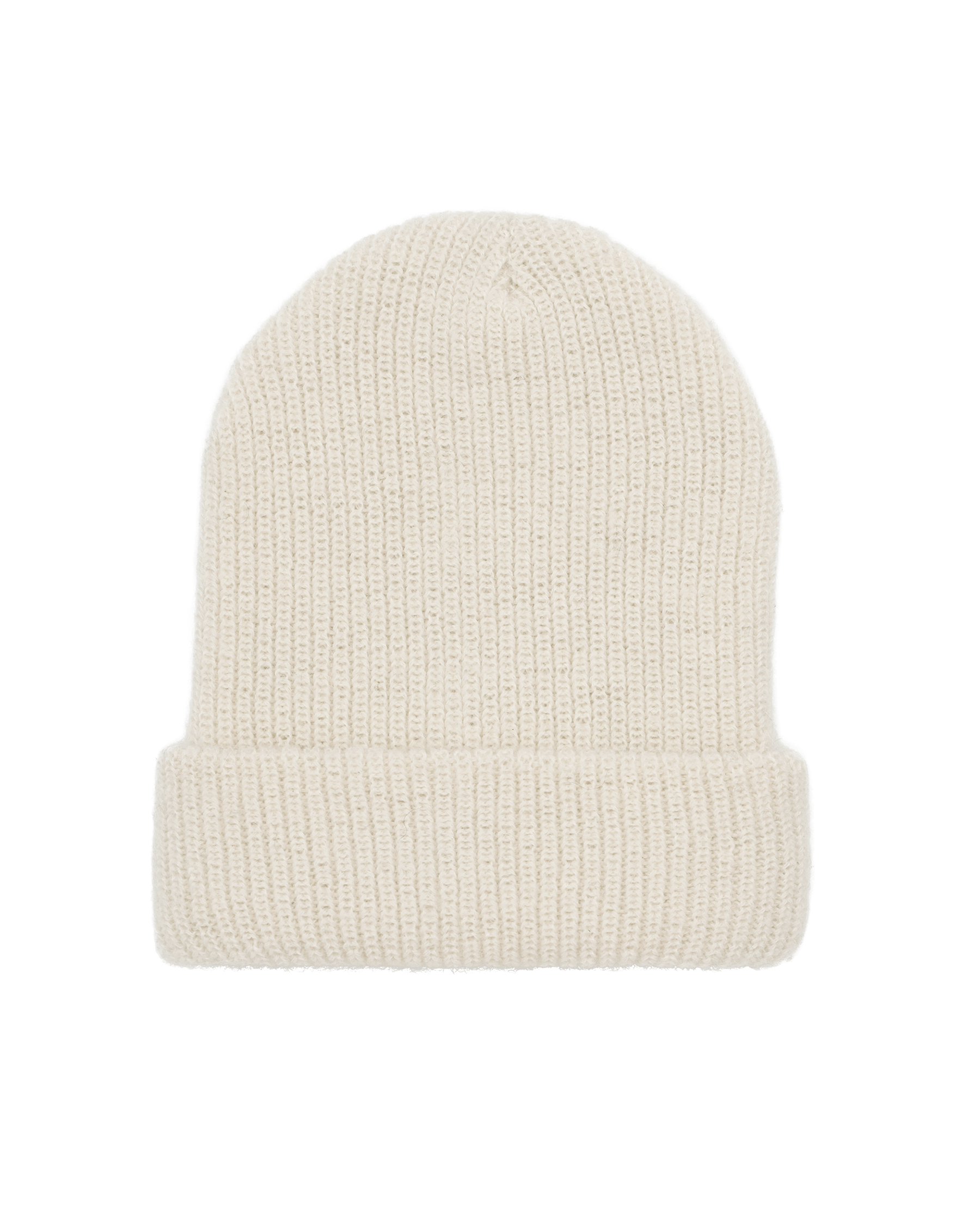The Natural Alpaca Beanie. -- Cream