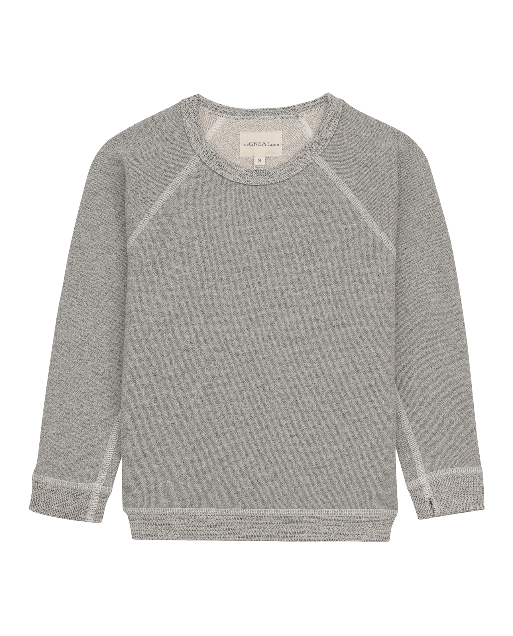 The Little College Sweatshirt. Solid -- Varsity Grey
