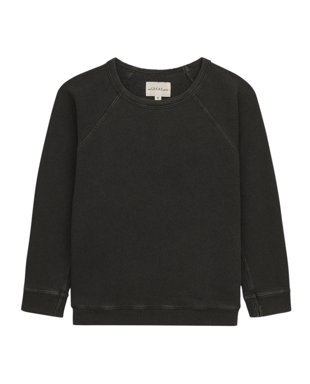 The Little College Sweatshirt. Solid -- Washed Black