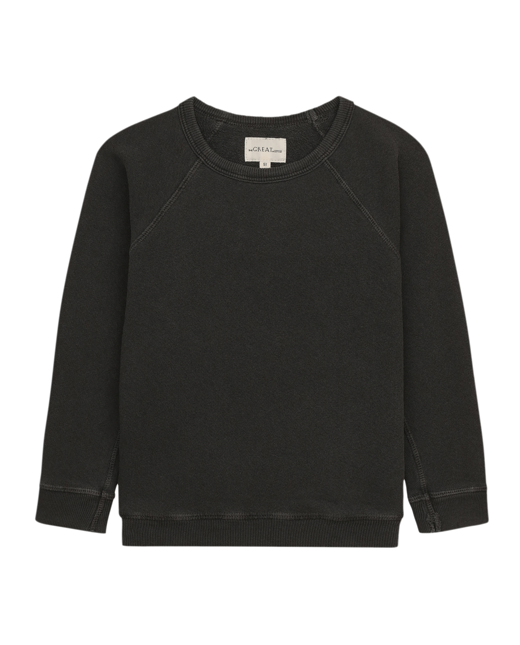 The Little College Sweatshirt. Solid -- Washed Black