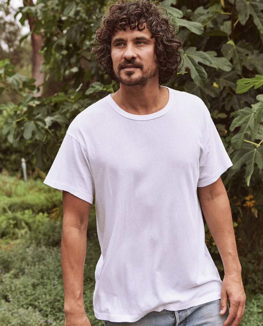 The Men's Boxy Crew. -- TRUE WHITE