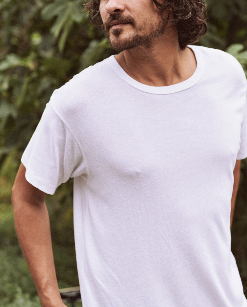 The Men's Boxy Crew. -- TRUE WHITE