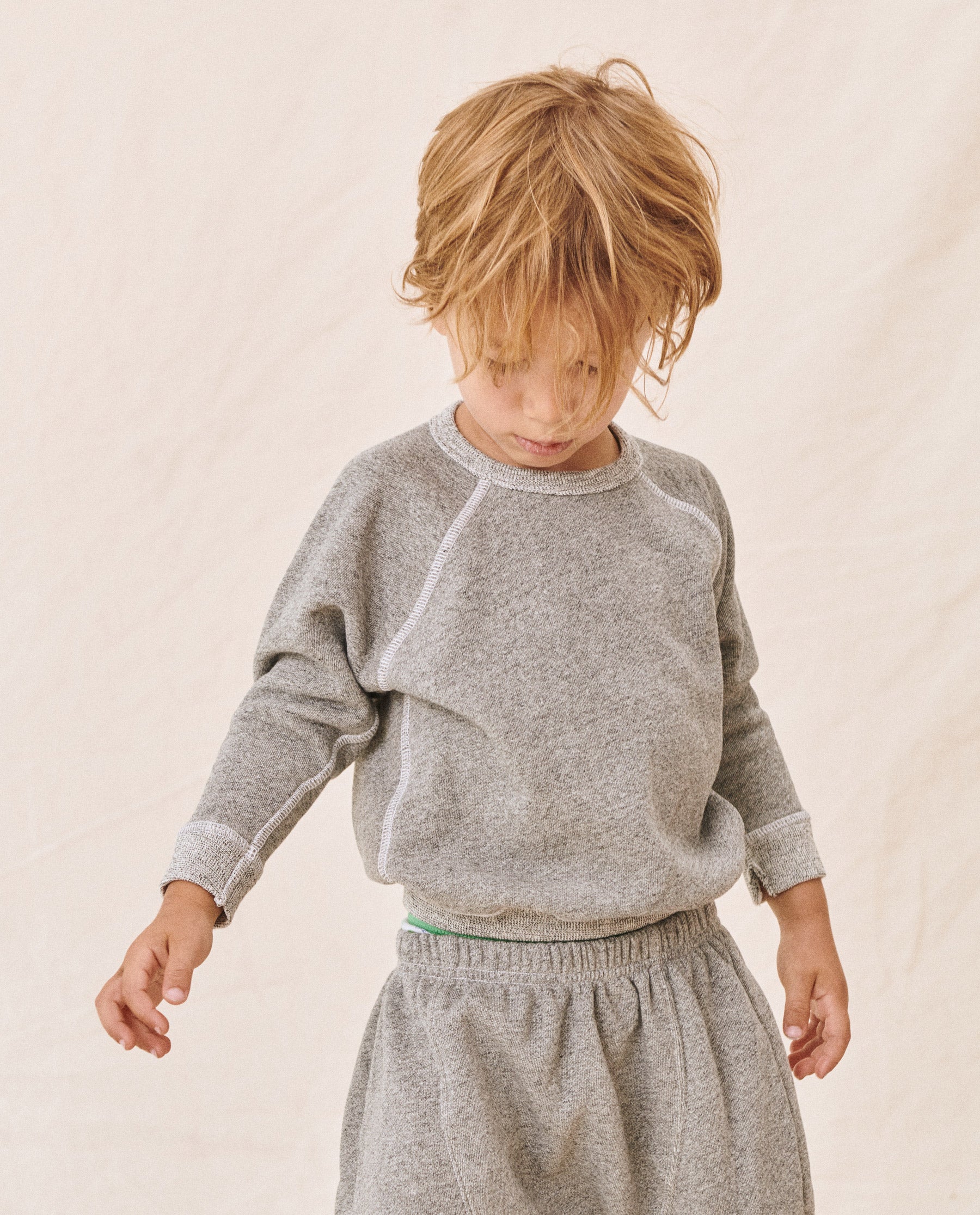 The Little College Sweatshirt. Solid -- Varsity Grey