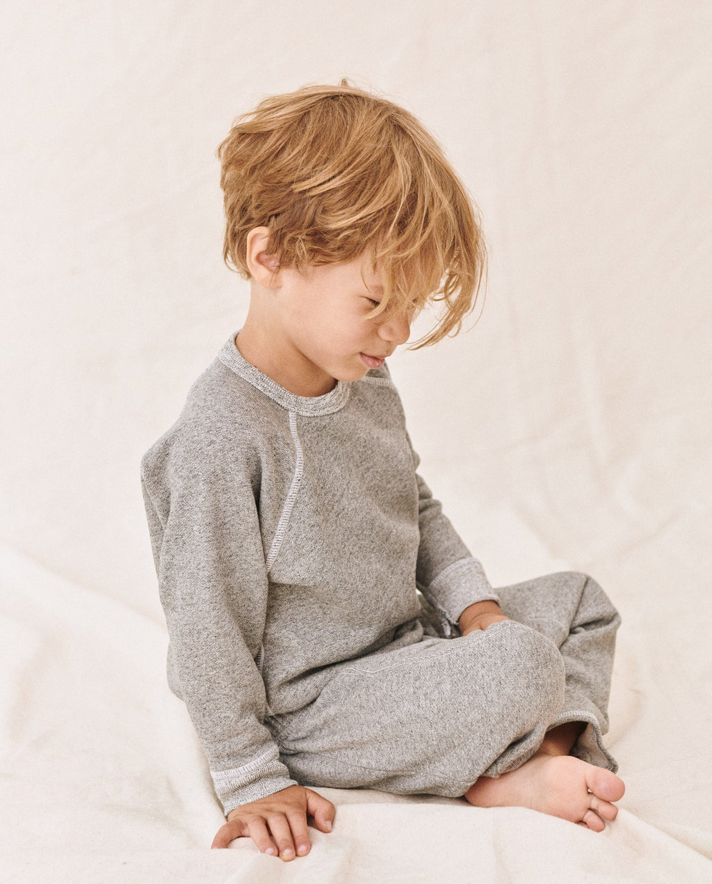 The Little College Sweatshirt. Solid -- Varsity Grey