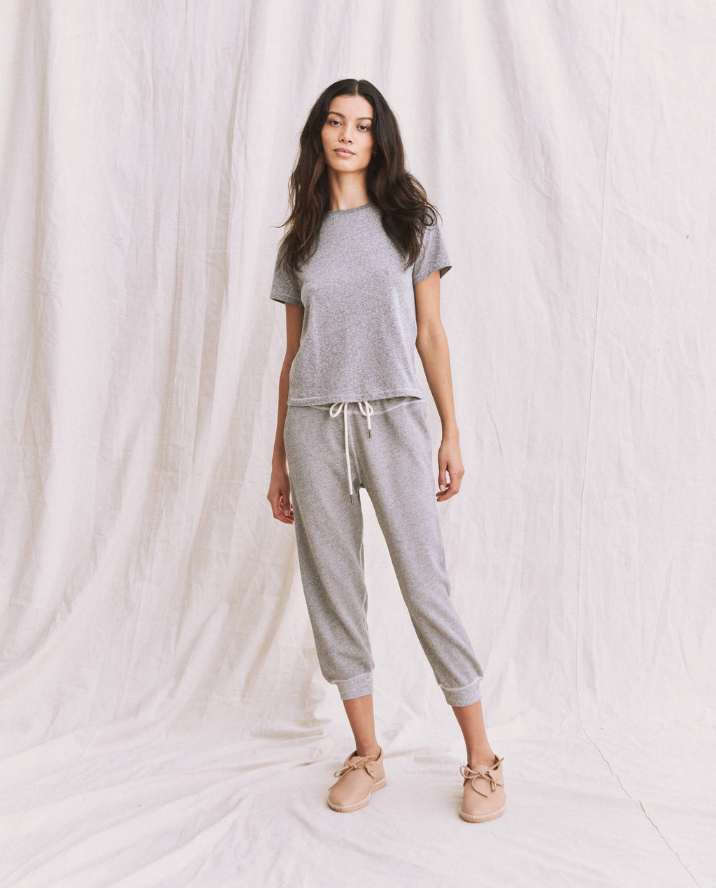 The Little Tee. Solid -- Heather Grey