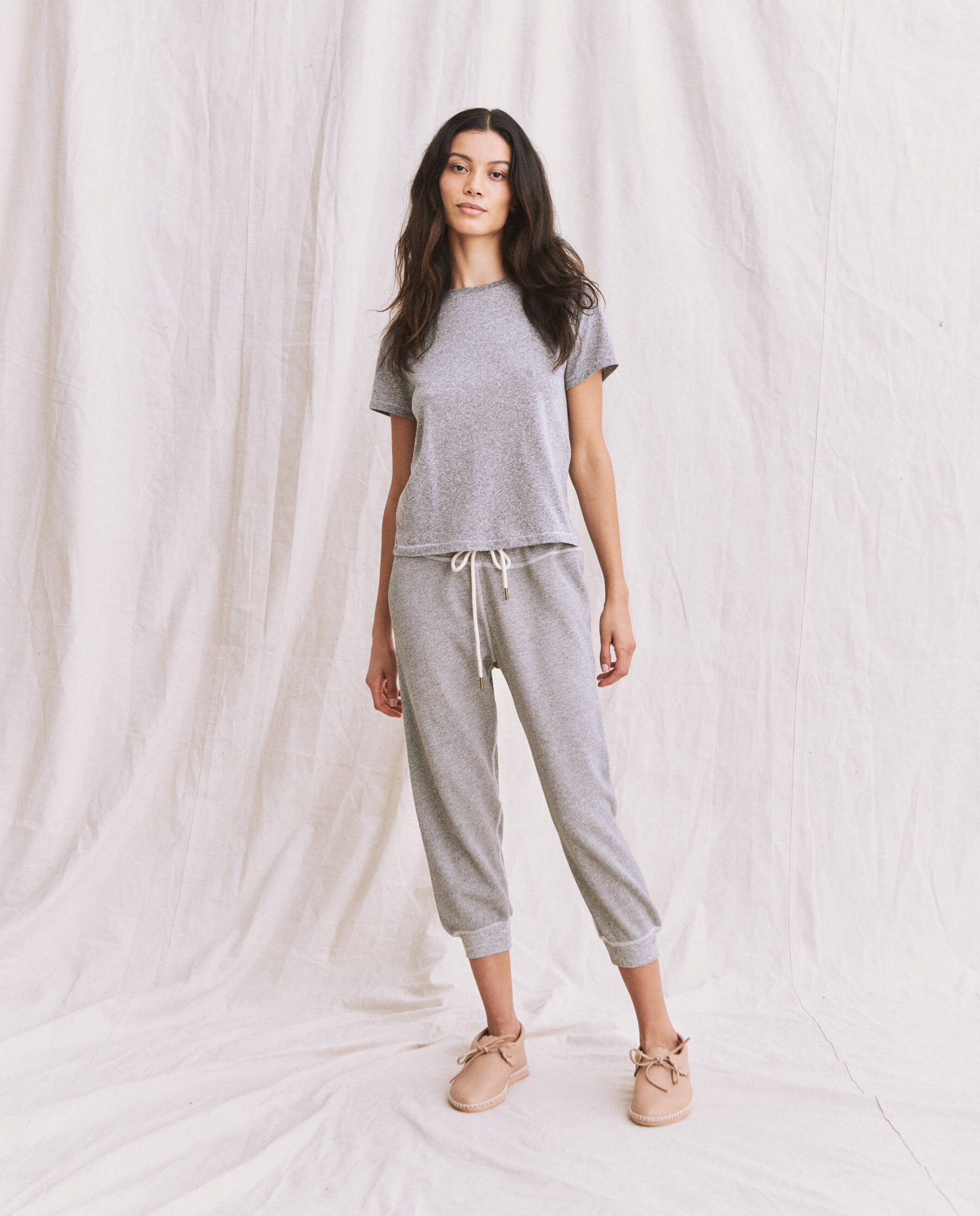The Little Tee. Solid -- Heather Grey