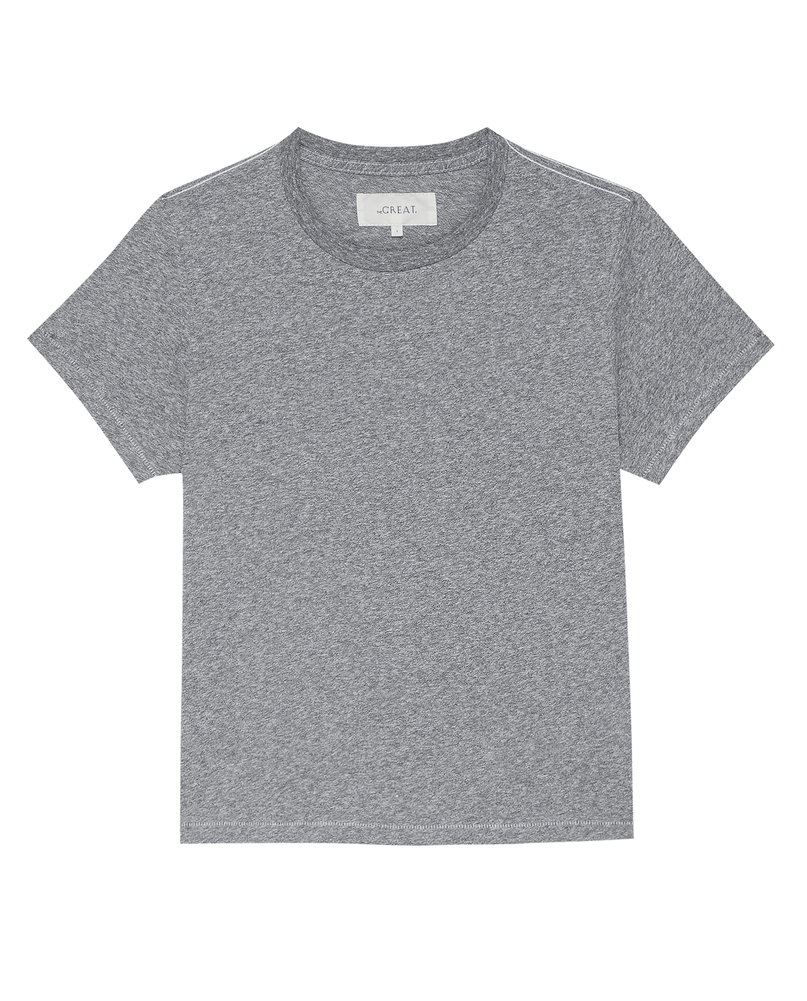 The Little Tee. Solid -- Heather Grey
