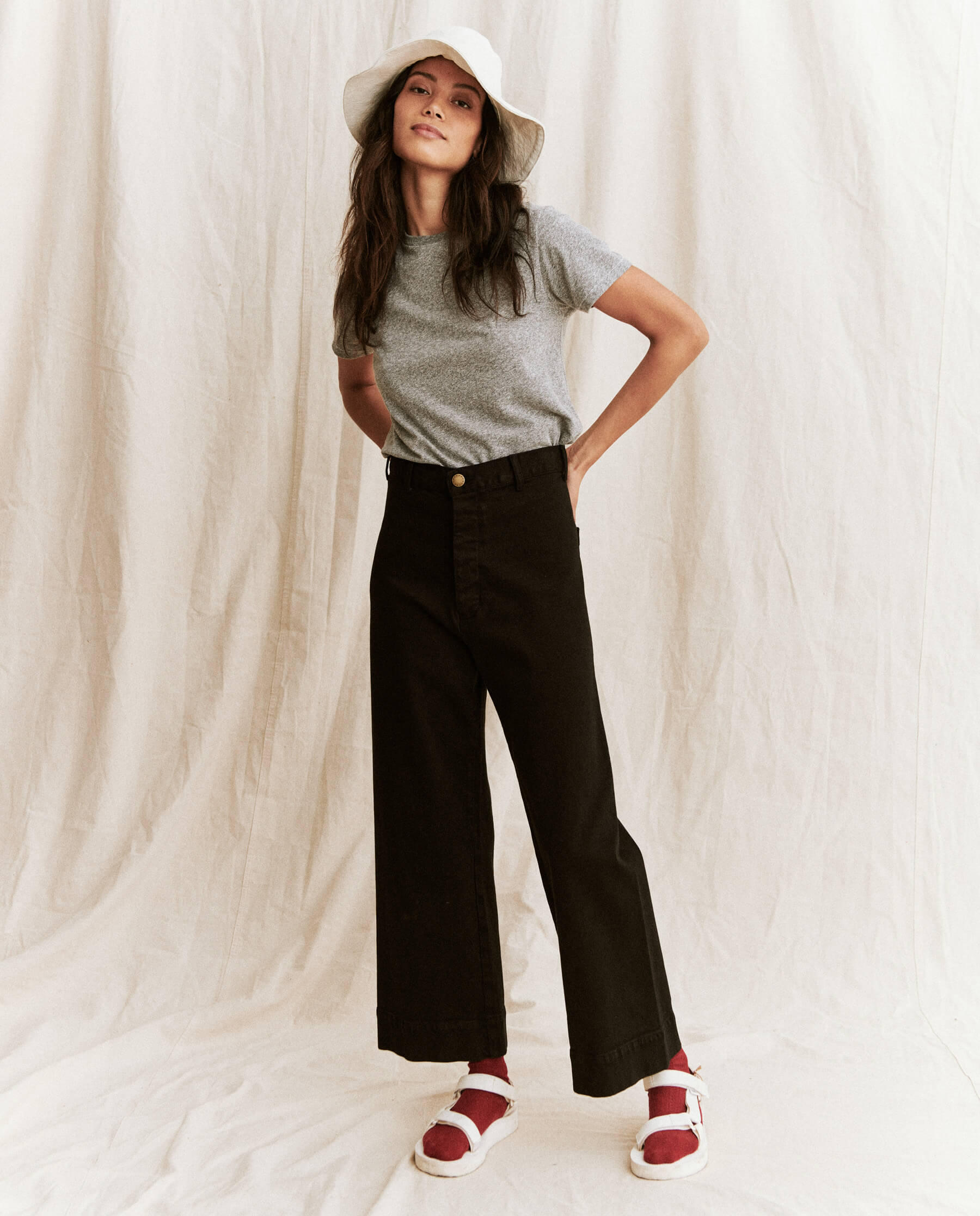 The Little Tee. Solid -- Heather Grey