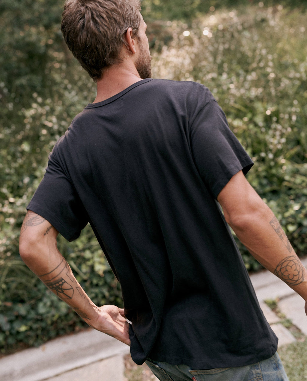 The Men's Boxy Crew. -- ALMOST BLACK
