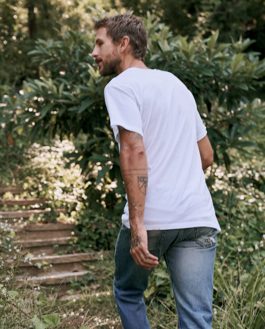 The Men's Slim Tee. -- TRUE WHITE