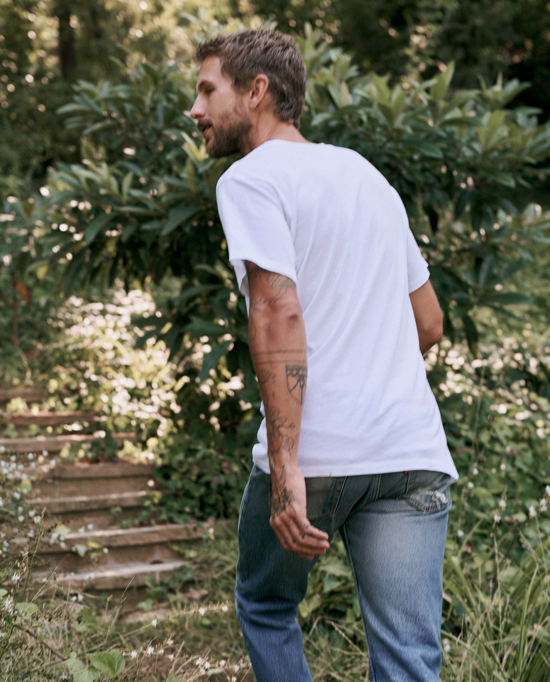 The Men's Slim Tee. -- TRUE WHITE