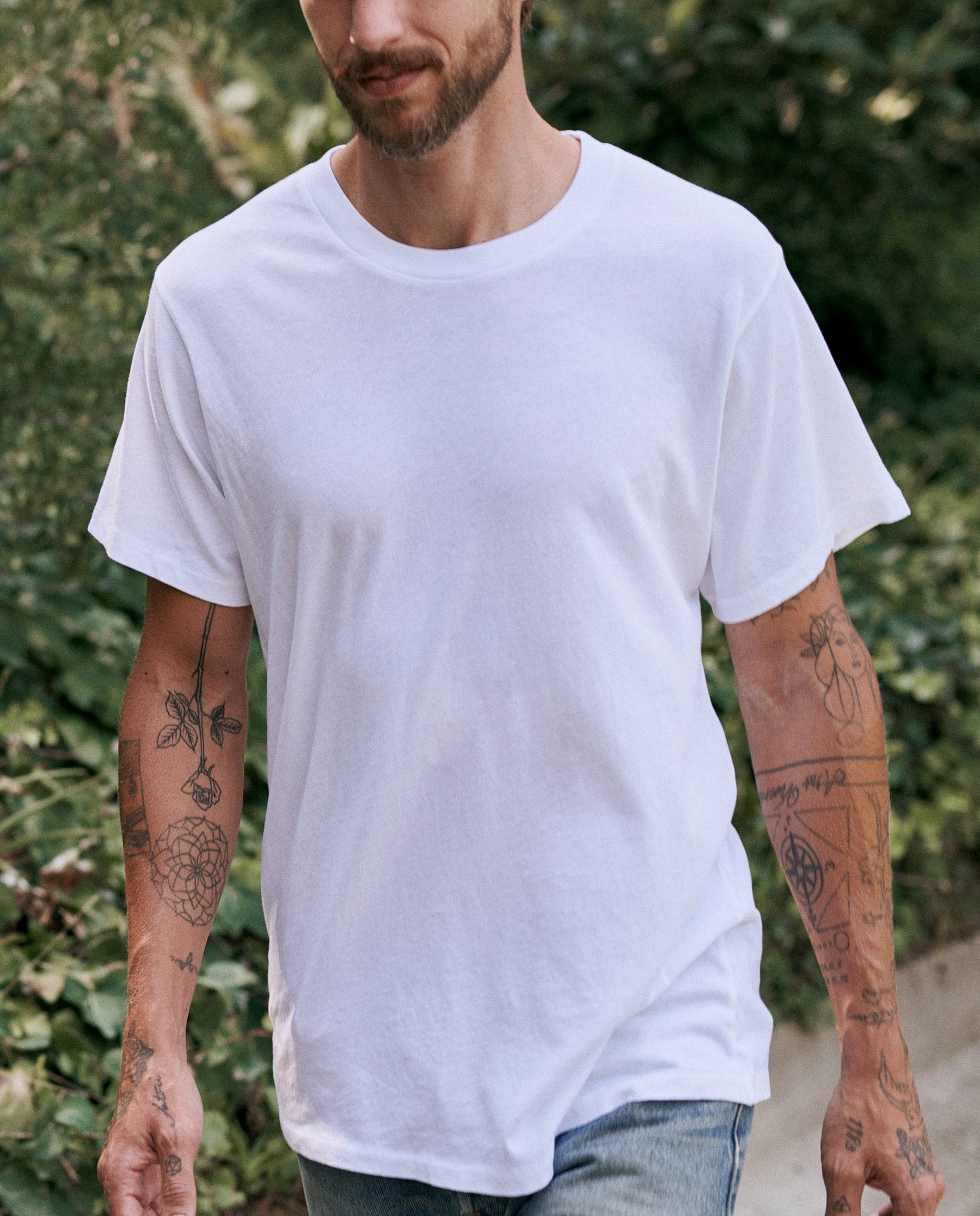 The Men's Slim Tee. -- TRUE WHITE