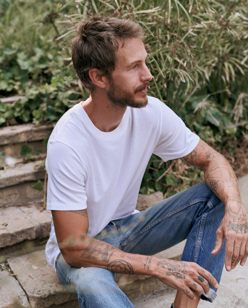 The Men's Slim Tee. -- TRUE WHITE