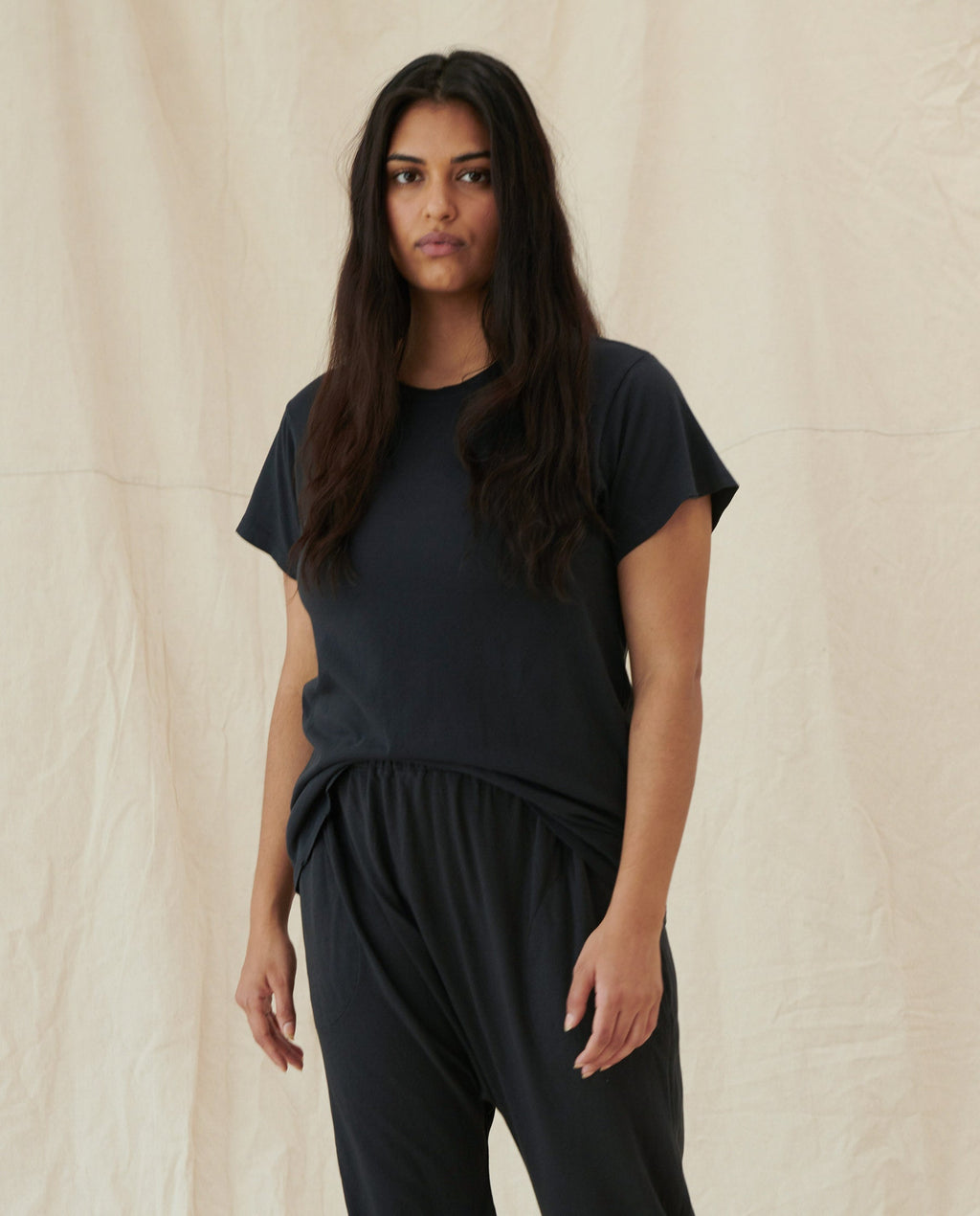 The Slim Tee. Solid -- Almost Black