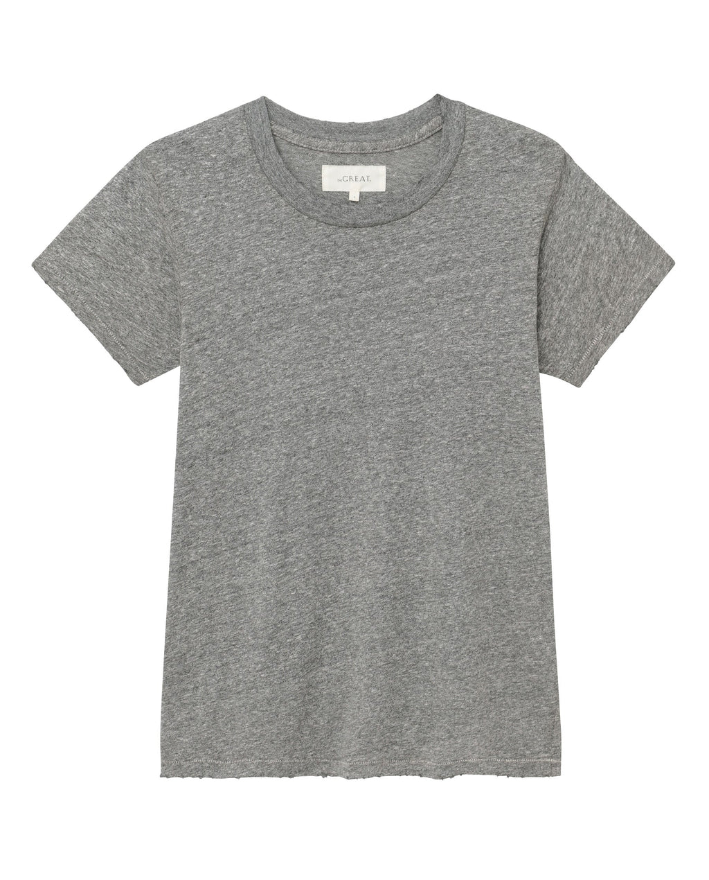 The Slim Tee. Solid -- Heather Grey