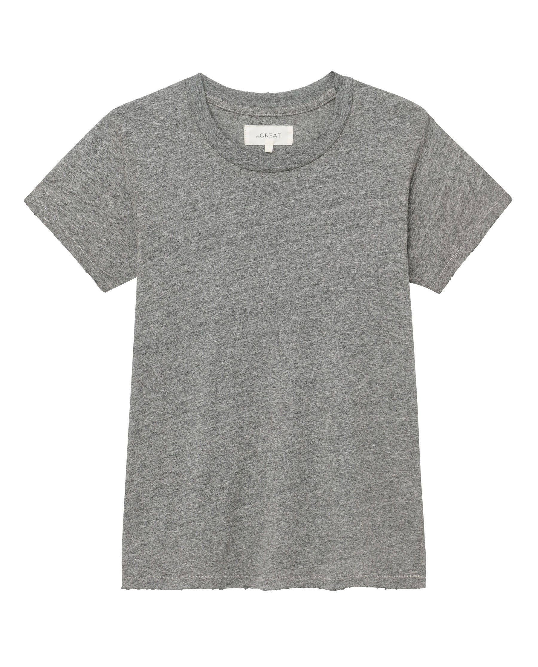 The Slim Tee. Solid -- Heather Grey