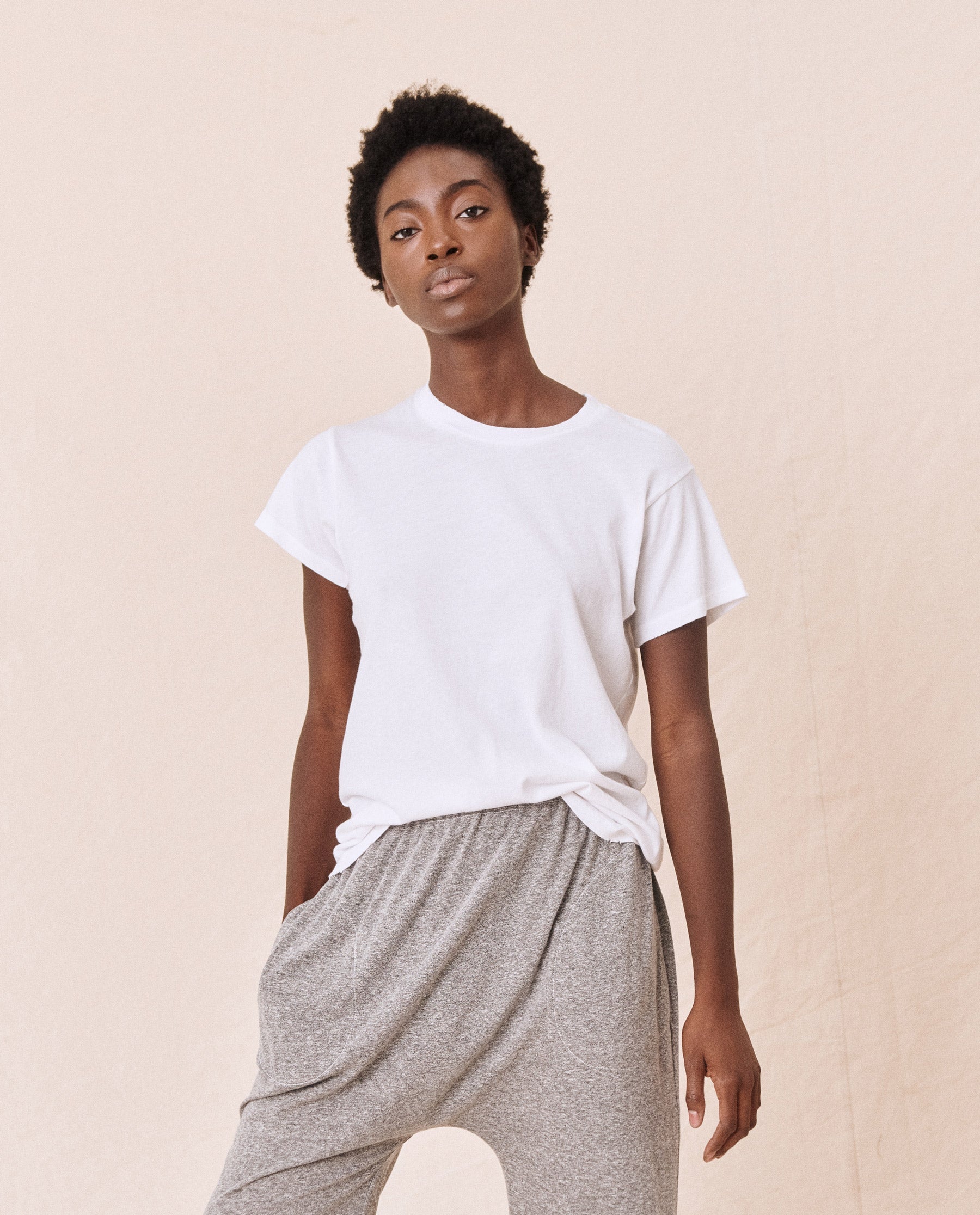 The Slim Tee. Solid -- True White