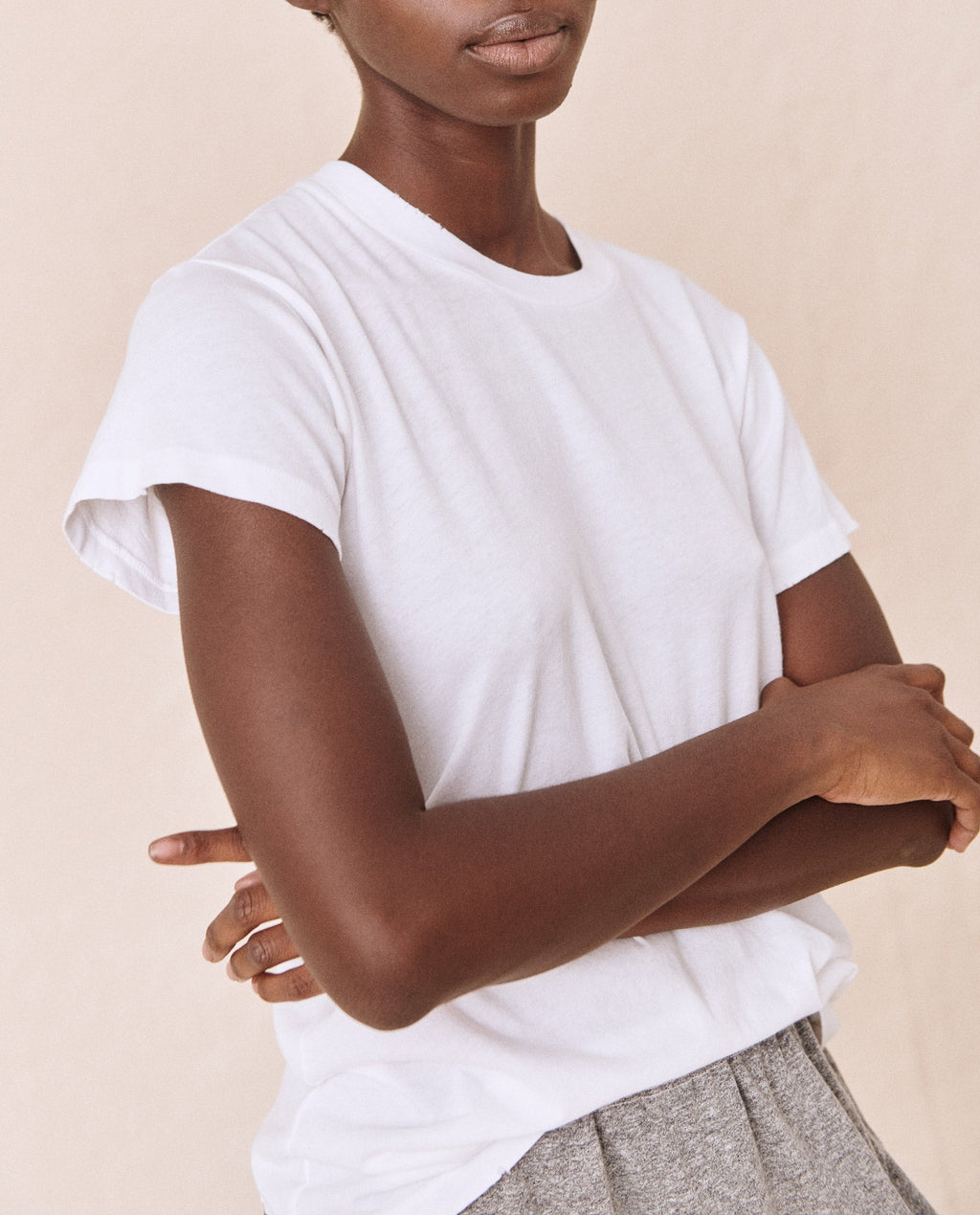 The Slim Tee. Solid -- True White