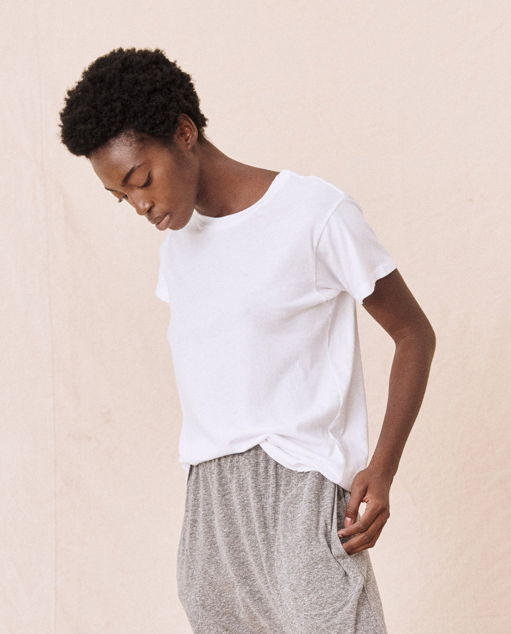The Slim Tee. Solid -- True White